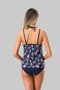 Shonlo | Tankini Set Two Piece Swimsuit Vintage Floral 