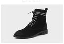 Shonlo | Suede Genuine Leather Lace Up  Boots 