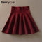 Shonlo | Draped pleated knitted mini skirts 