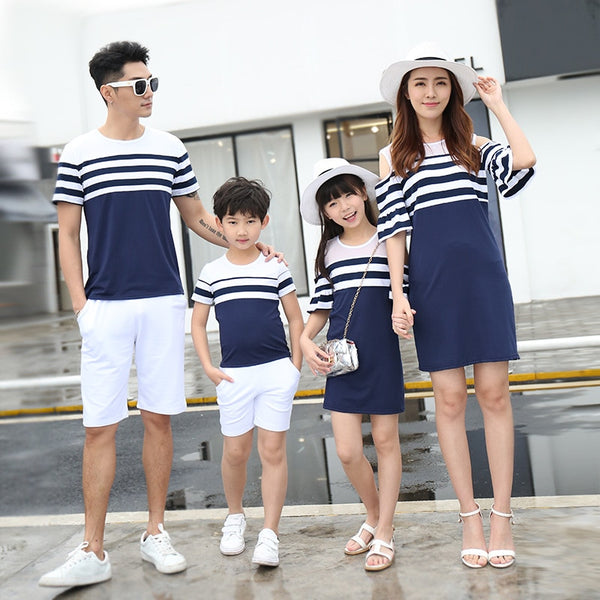 Shonlo | Stripe Family Matching Clothes 
