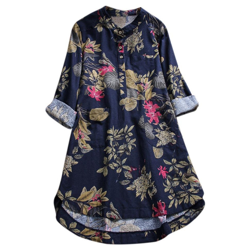 Shonlo | Stylish Women Shirt Floral Printed Leisure 