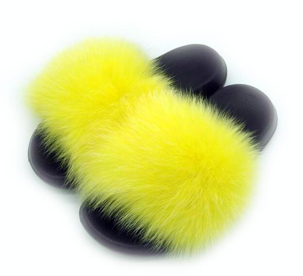 Shonlo | Summer Real Fox Fur Slippers 
