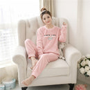 Shonlo | Women thick winter  pajamas sets 