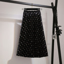Shonlo | Midi High Waist Faldas Mujer Moda Skirt 