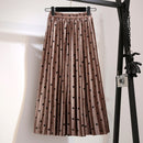 Shonlo | Midi High Waist Faldas Mujer Moda Skirt 