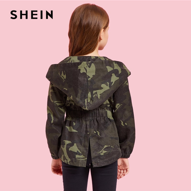 Shonlo | SHEIN Kiddie Camouflage Print 