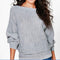 Shonlo | Long Batwing Sleeve Solid Pullovers 