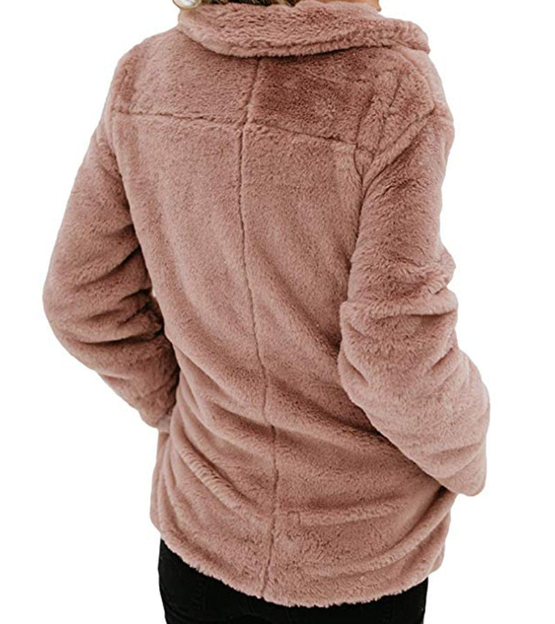 Shonlo | Fur  jacket warm casual winter 