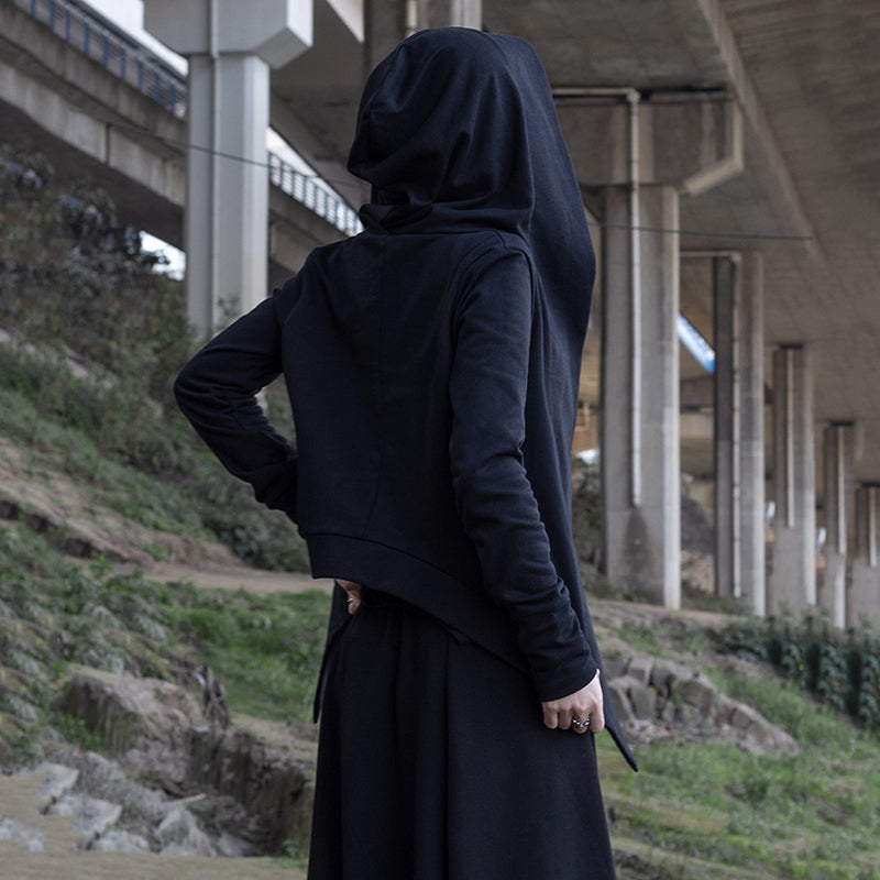 Shonlo | Winter Hooded Long Sleeve Black  Jacket Women Coat 