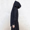 Shonlo | Winter Hooded Long Sleeve Black  Jacket Women Coat 