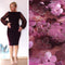 Shonlo | Purple Elegant Bodycon Dresses 