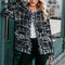 Shonlo | Plaid tassel women knitted cardigan 