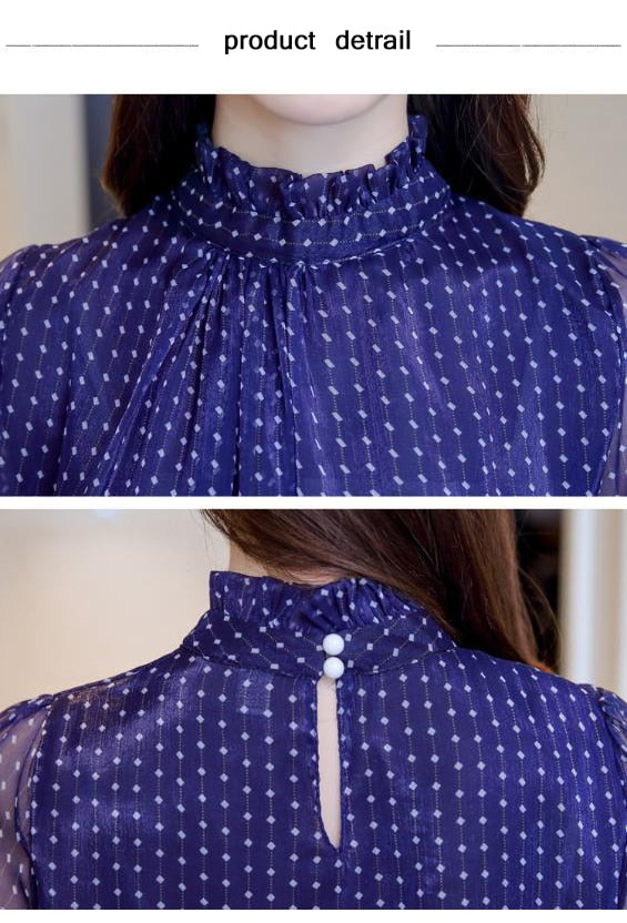Shonlo | lace chiffon blouse 