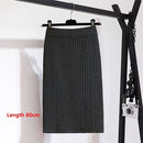 Shonlo | Warm Knitted Straight Skirt 