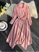 Shonlo | long sleeves dress lady's casual chic dress 