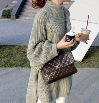 Shonlo | Turtleneck  knitted Pullover Women's sweater 