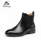 Shonlo | Genuine cow Leather Ankle chelsea Boots women 