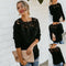 Shonlo | Sexy Black Lace Women  Pullover 