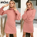 Shonlo | Aproms Elegant Turtleneck Sweater Dress 