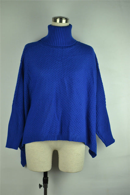 Shonlo | Oversize Women's Turtleneck Cloak Sweaters 