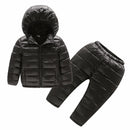 Shonlo | Hooded Children's Clothes New Girls and Boys Winter Jacket+Pant 