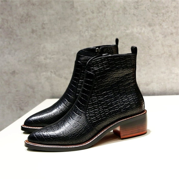Shonlo | ankle boots cow leather Rome style 