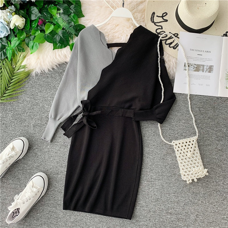 Shonlo | Knit Chic Dresses Long Sleeve 