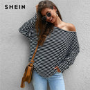 Shonlo | SHEIN  Tops Drop Shoulder 