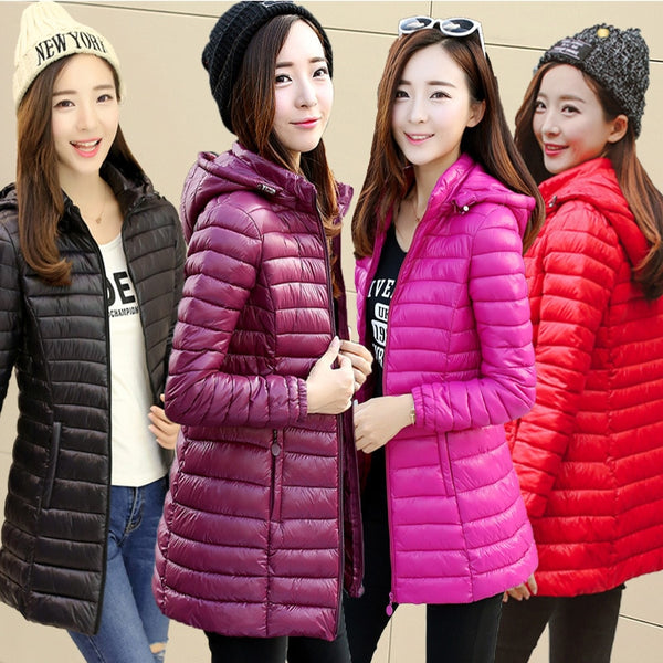 Shonlo | Coat  Long Section Cotton Jacket Winter Women's 