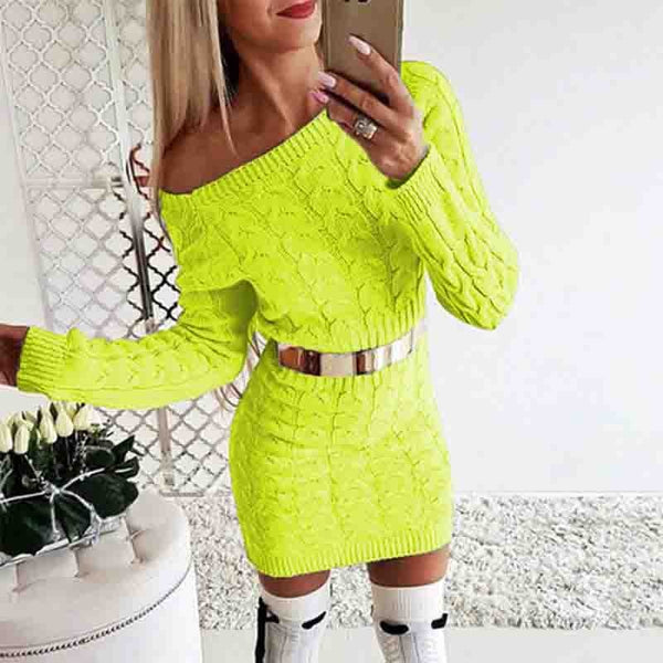 Shonlo | Elegant knitted dress women 