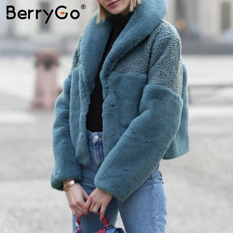 Shonlo | faux fur warm coat 