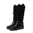 Shonlo | New Women Shoes Boots for Winter Round Toe Black Brown Boots 