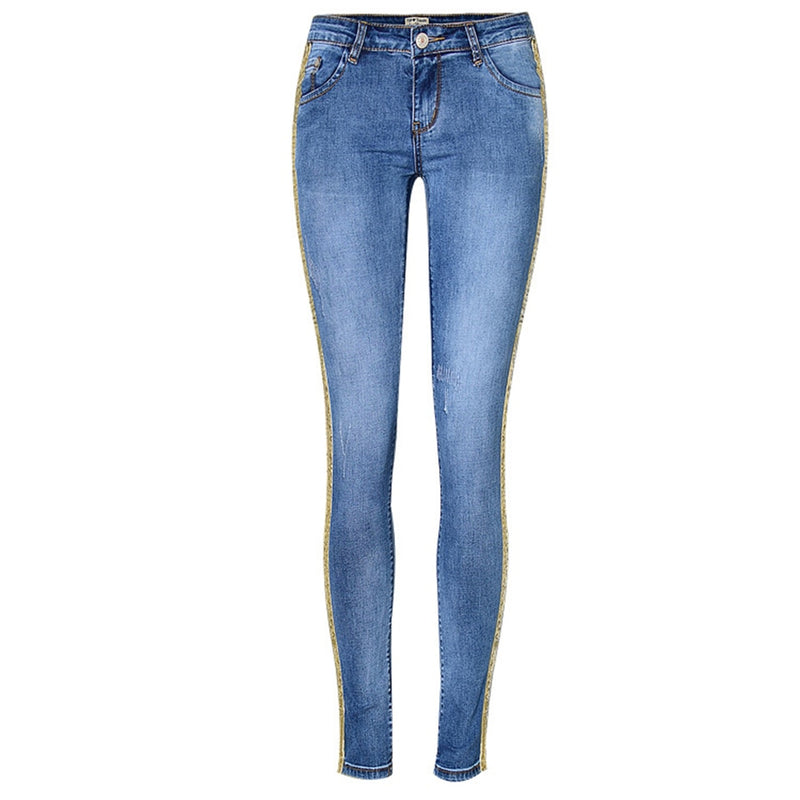 Shonlo | Blue Retro Casual Women Jeans 