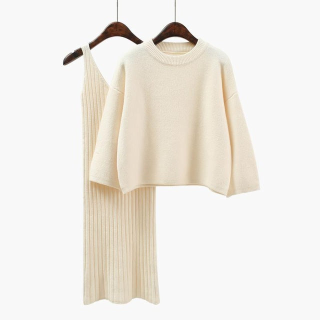 Shonlo | Two Pieces Set Women Sweater Dress Dress 