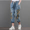 Shonlo | Calf-length pants Harem pants with flower Embroidery 