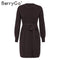 Shonlo | High waist knitted dress women 