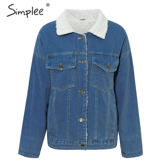 Shonlo | Simplee Vintage lambswool denim jacket 