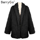Shonlo | BerryGo Elegant faux fur jacket 