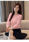 Shonlo | Casual Lace Solid Women Clothing Elegant 2019 Autumn Fashion Women Blouses Long Sleeve O-neck Women Tops blusas mujer 6234 50 