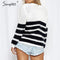 Shonlo | Simplee Striped knitted sweater 