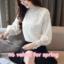 Shonlo | thick lace chiffon blouse shirt 