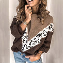 Shonlo | Loose Autumn Winter Leopard Sweater 