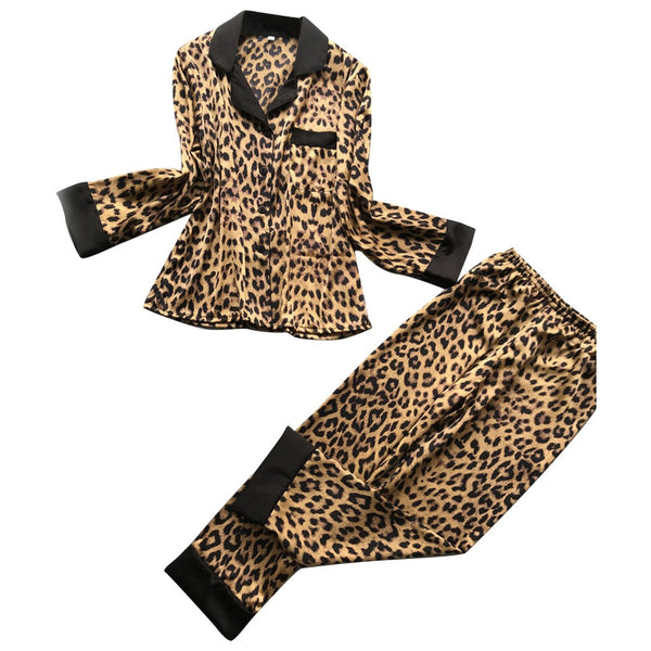 Shonlo | Sexy Leopard Sleepwear pyjamas 