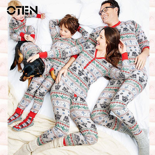 Shonlo | Autumn family pajamas Night Sleepwear 