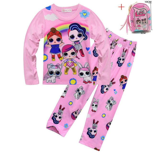 Shonlo | Unicorn Doll Cartoon Girl  Pajamas 