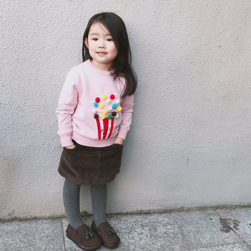 Shonlo | Sweater Kids Knitwear Popcorn Sweaters 