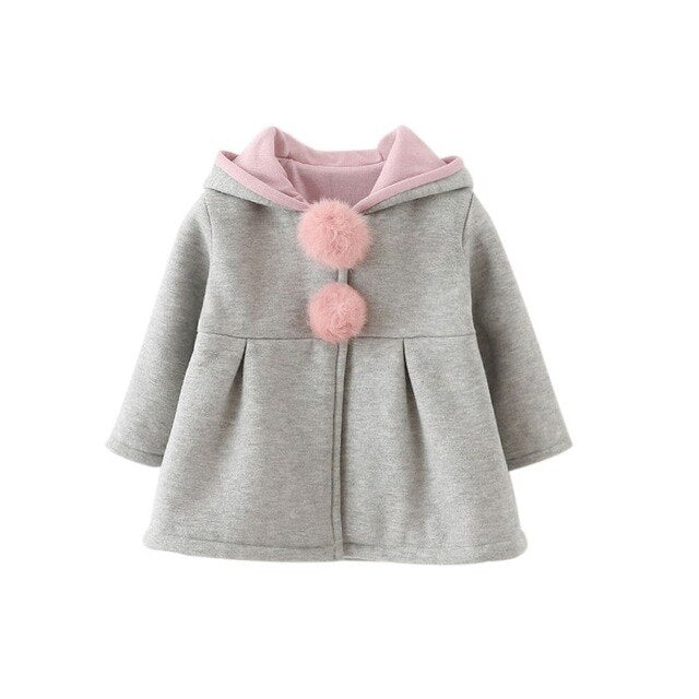 Shonlo | Winter Rabbit Long Clothing Sleeve Baby Coat 