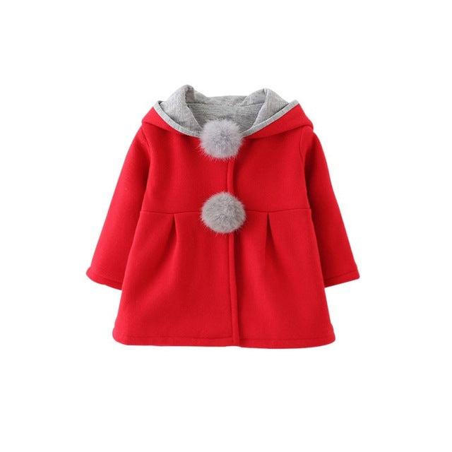 Shonlo | Winter Rabbit Long Clothing Sleeve Baby Coat 