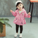 Shonlo | Girls Toddler Baby Jacket Coat Hooded Windbreaker 