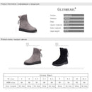 Shonlo | Ankle Boots Lace Up Fur boots 